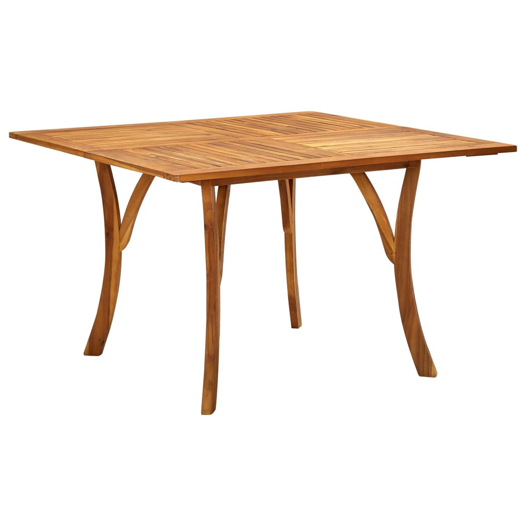 Berkfield Garden Table 120x120x75 cm Solid Acacia Wood
