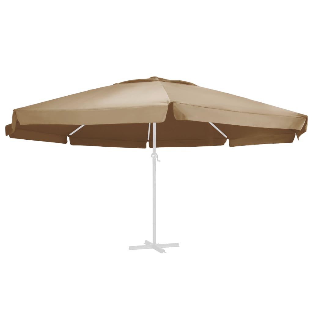 Berkfield Replacement Fabric for Outdoor Parasol Taupe 600 cm