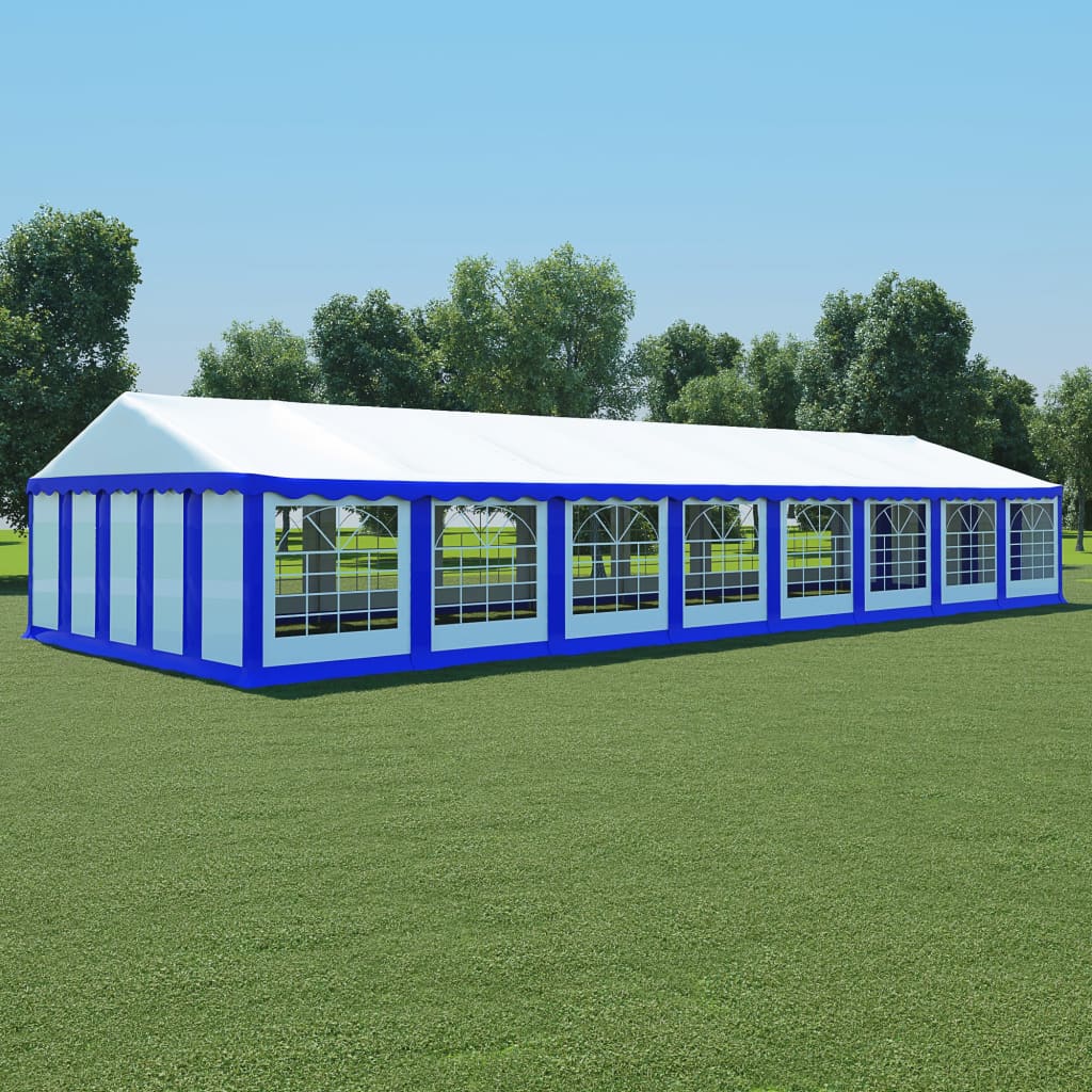 Berkfield Garden Marquee PVC 6x16 m Blue and White