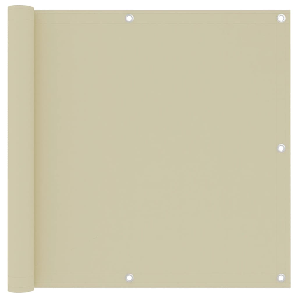 Berkfield Balcony Screen Cream 90x300 cm Oxford Fabric