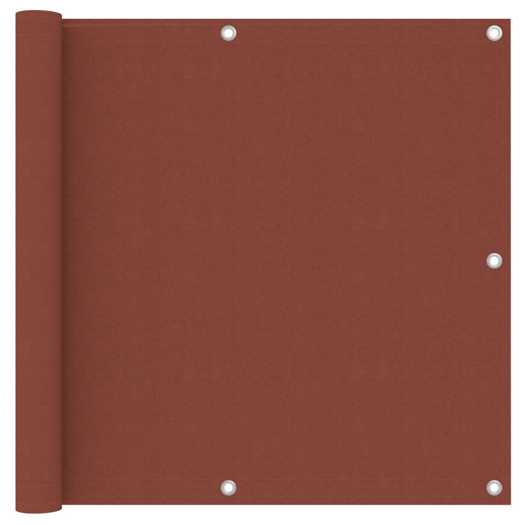 Berkfield Balcony Screen Terracotta 90x300 cm Oxford Fabric