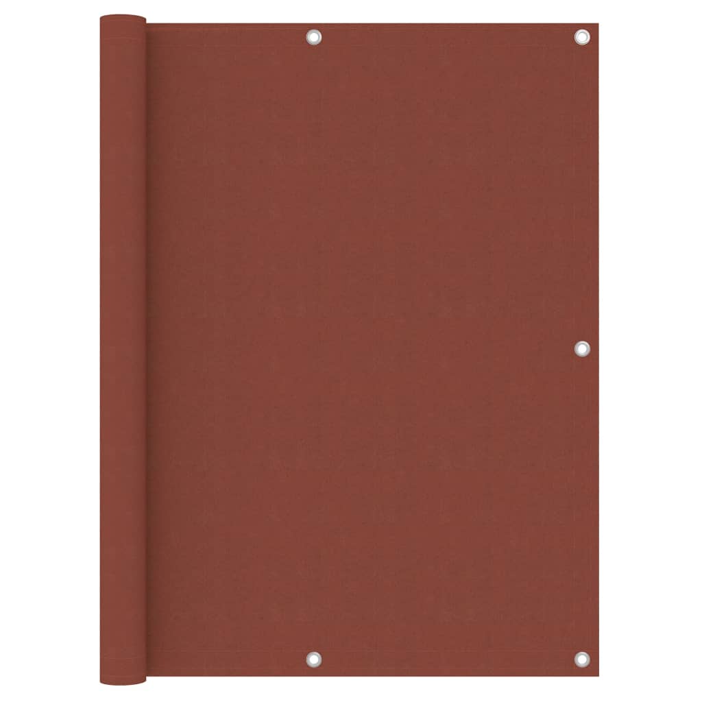 Berkfield Balcony Screen Terracotta 120x500 cm Oxford Fabric