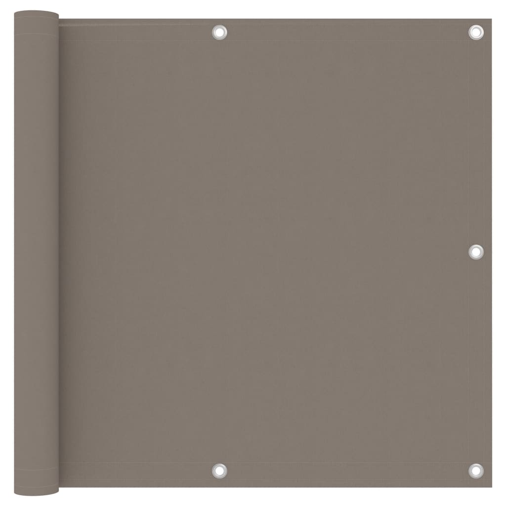 Berkfield Balcony Screen Taupe 90x400 cm Oxford Fabric