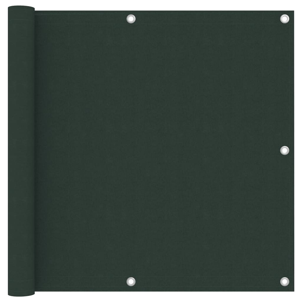 Berkfield Balcony Screen Dark Green 90x500 cm Oxford Fabric