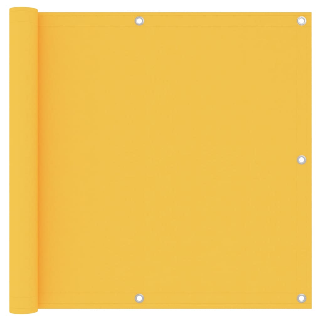 Berkfield Balcony Screen Yellow 90x500 cm Oxford Fabric