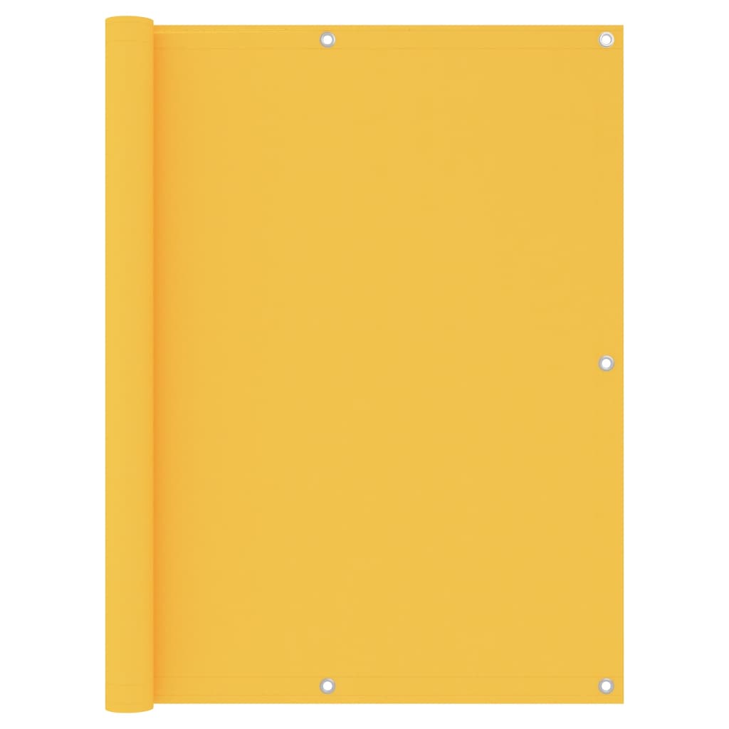 Berkfield Balcony Screen Yellow 120x400 cm Oxford Fabric