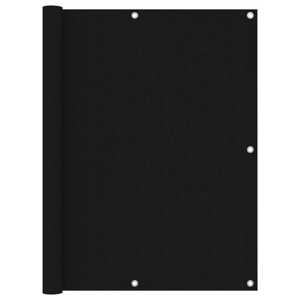Berkfield Balcony Screen Black 120x300 cm Oxford Fabric