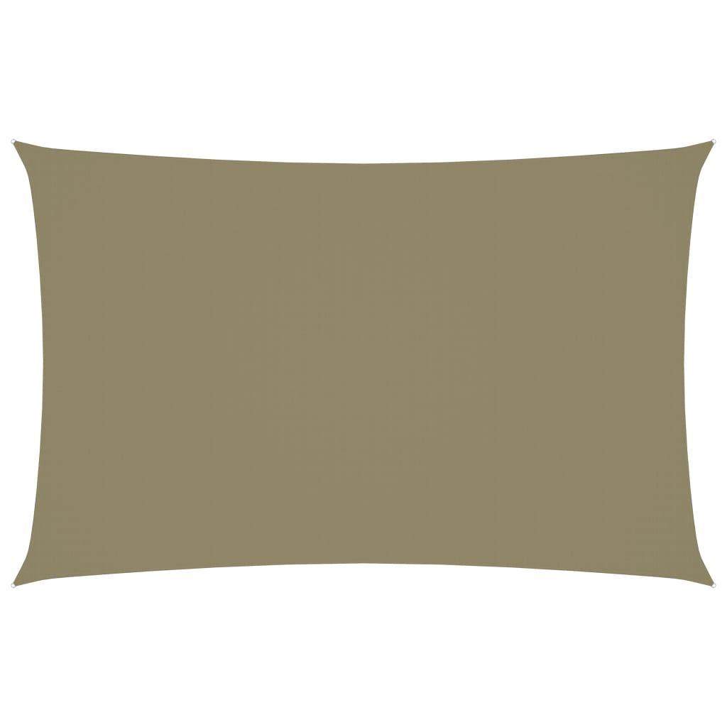 Berkfield Sunshade Sail Oxford Fabric Rectangular 5x8 m Beige