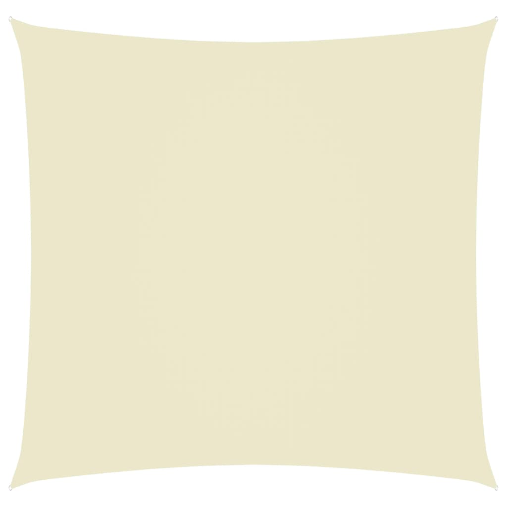 Berkfield Sunshade Sail Oxford Fabric Square 4x4 m Cream