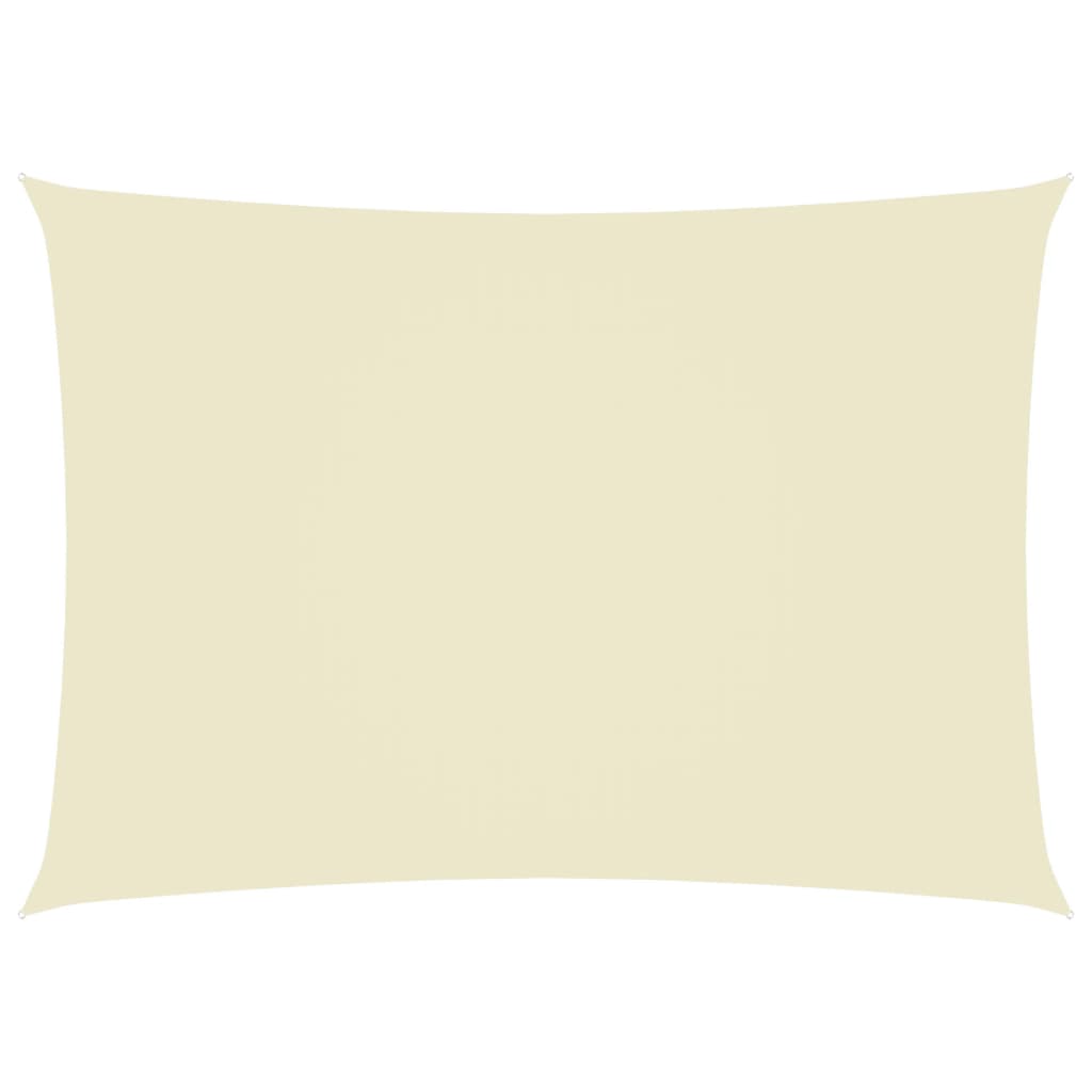 Berkfield Sunshade Sail Oxford Fabric Rectangular 3x5 m Cream
