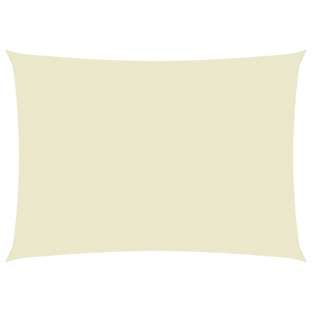 Berkfield Sunshade Sail Oxford Fabric Rectangular 6x8 m Cream