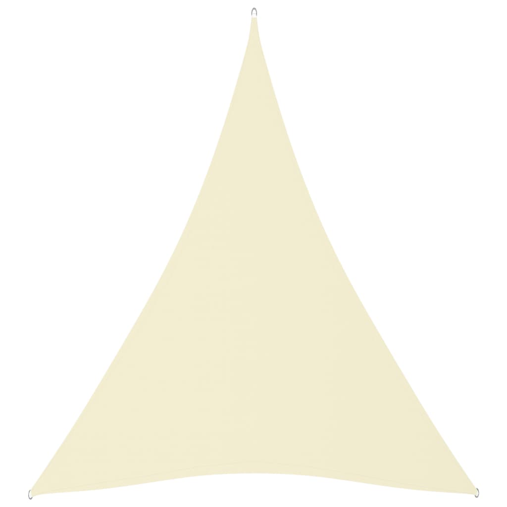 Berkfield Sunshade Sail Oxford Fabric Triangular 4x5x5 m Cream