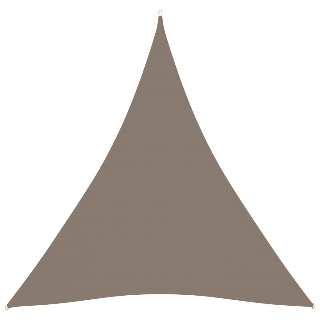 Berkfield Sunshade Sail Oxford Fabric Triangular 4x4x4 m Taupe