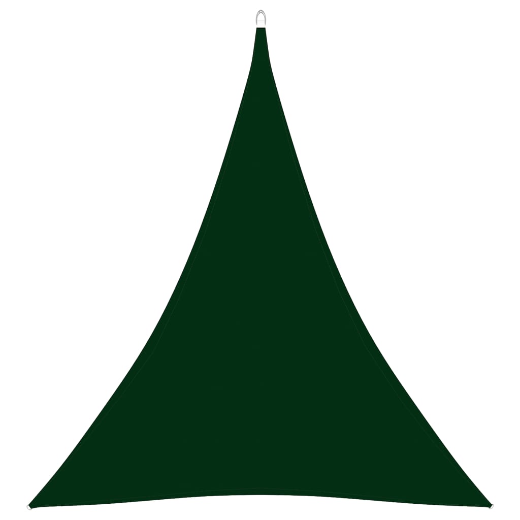 Berkfield Sunshade Sail Oxford Fabric Triangular 5x6x6 m Dark Green