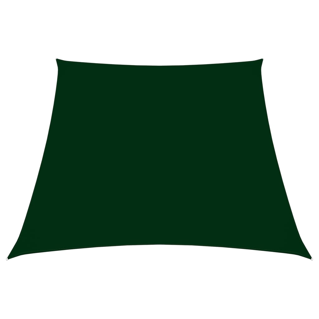 Berkfield Sunshade Sail Oxford Fabric Trapezium 2/4x3 m Dark Green