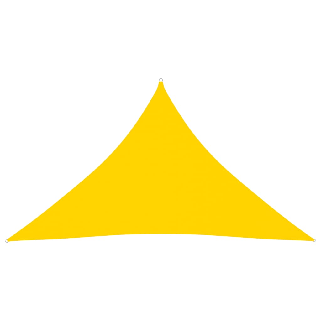 Berkfield Sunshade Sail Oxford Fabric Triangular 5x5x6 m Yellow
