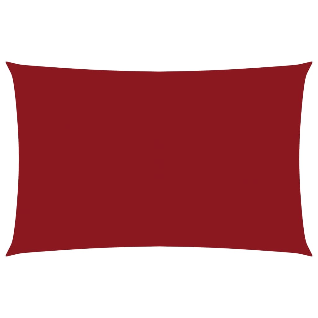Berkfield Sunshade Sail Oxford Fabric Rectangular 2x5 m Red