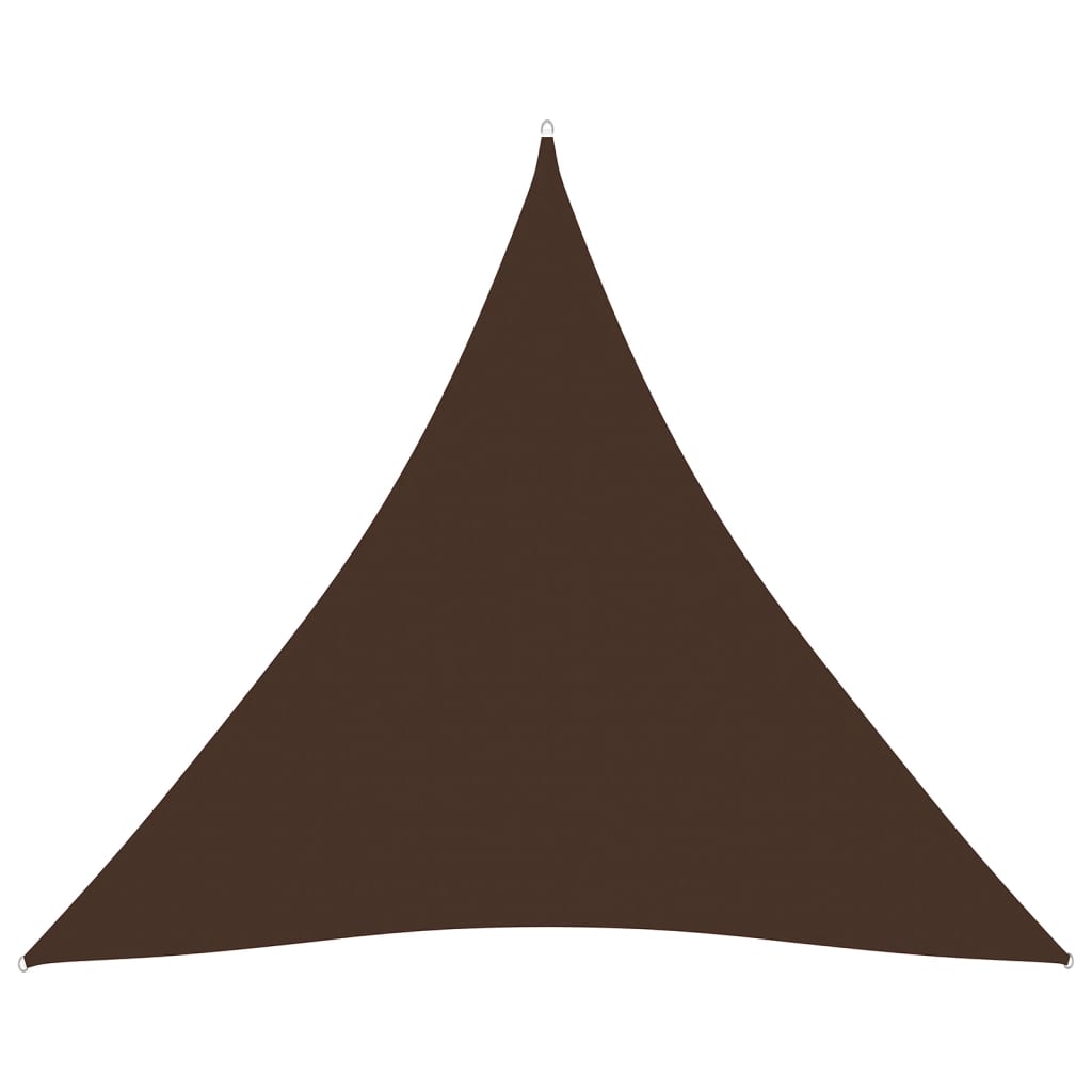 Berkfield Sunshade Sail Oxford Fabric Triangular 3x3x3 m Brown