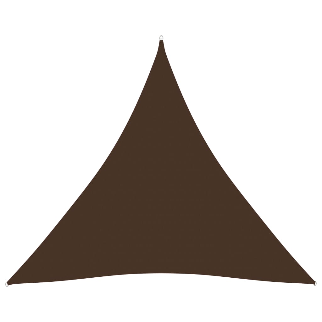 Berkfield Sunshade Sail Oxford Fabric Triangular 5x5x5 m Brown