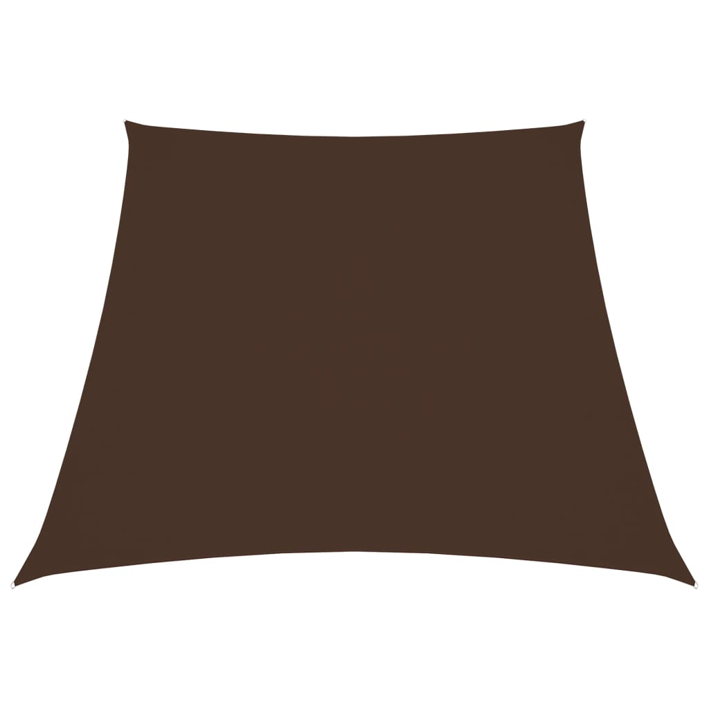 Berkfield Sunshade Sail Oxford Fabric Trapezium 4/5x4 m Brown