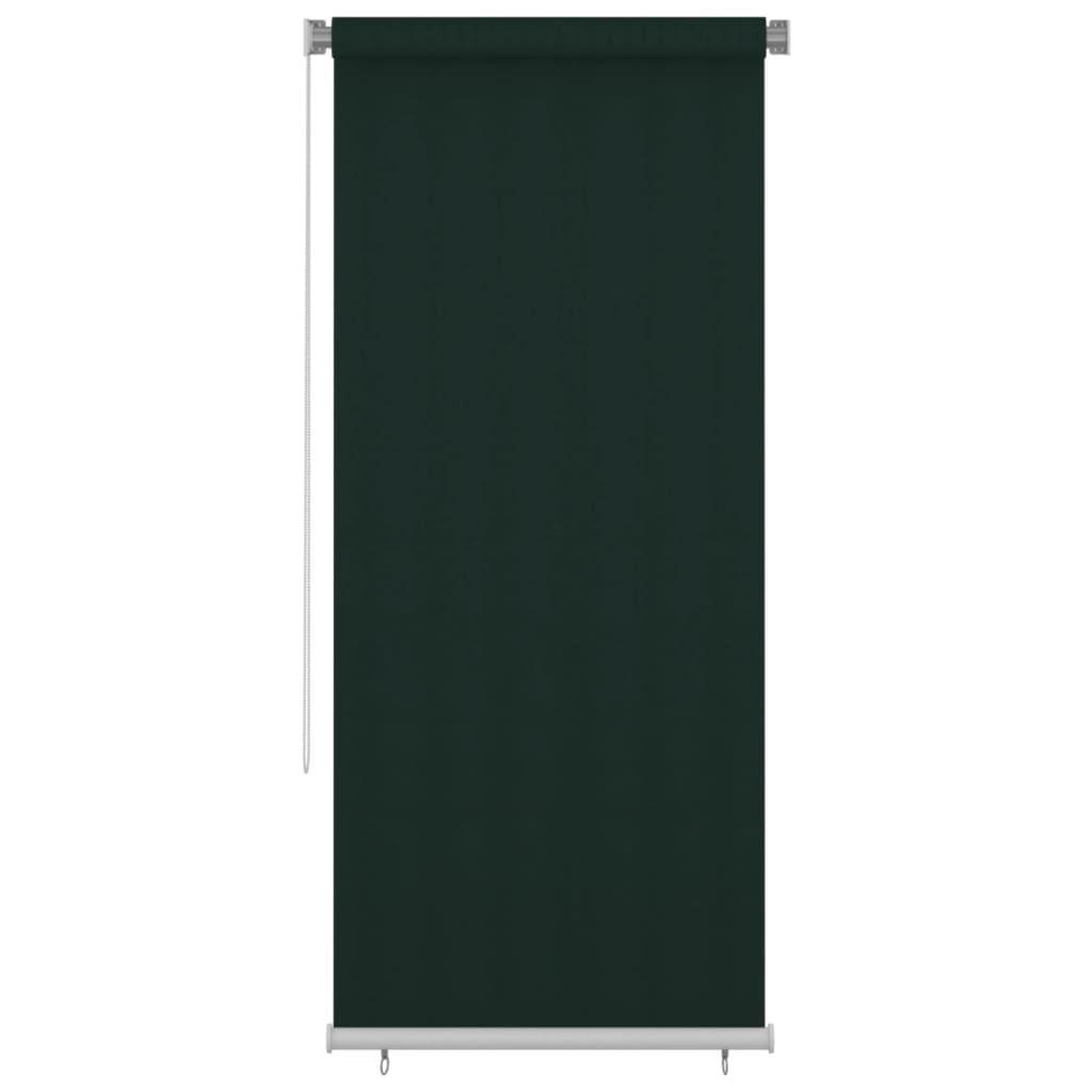 Berkfield Outdoor Roller Blind 100x230 cm Dark Green HDPE