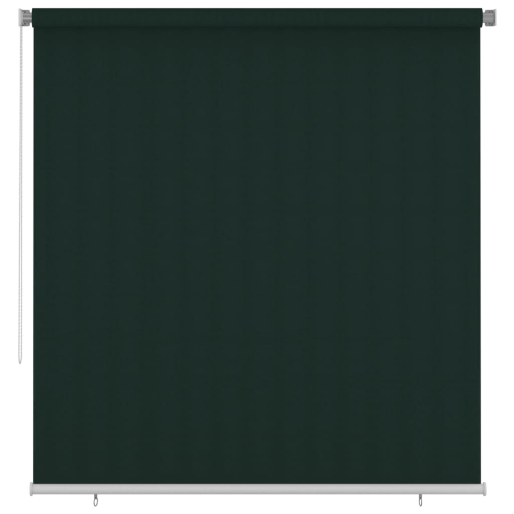 Berkfield Outdoor Roller Blind 220x230 cm Dark Green HDPE