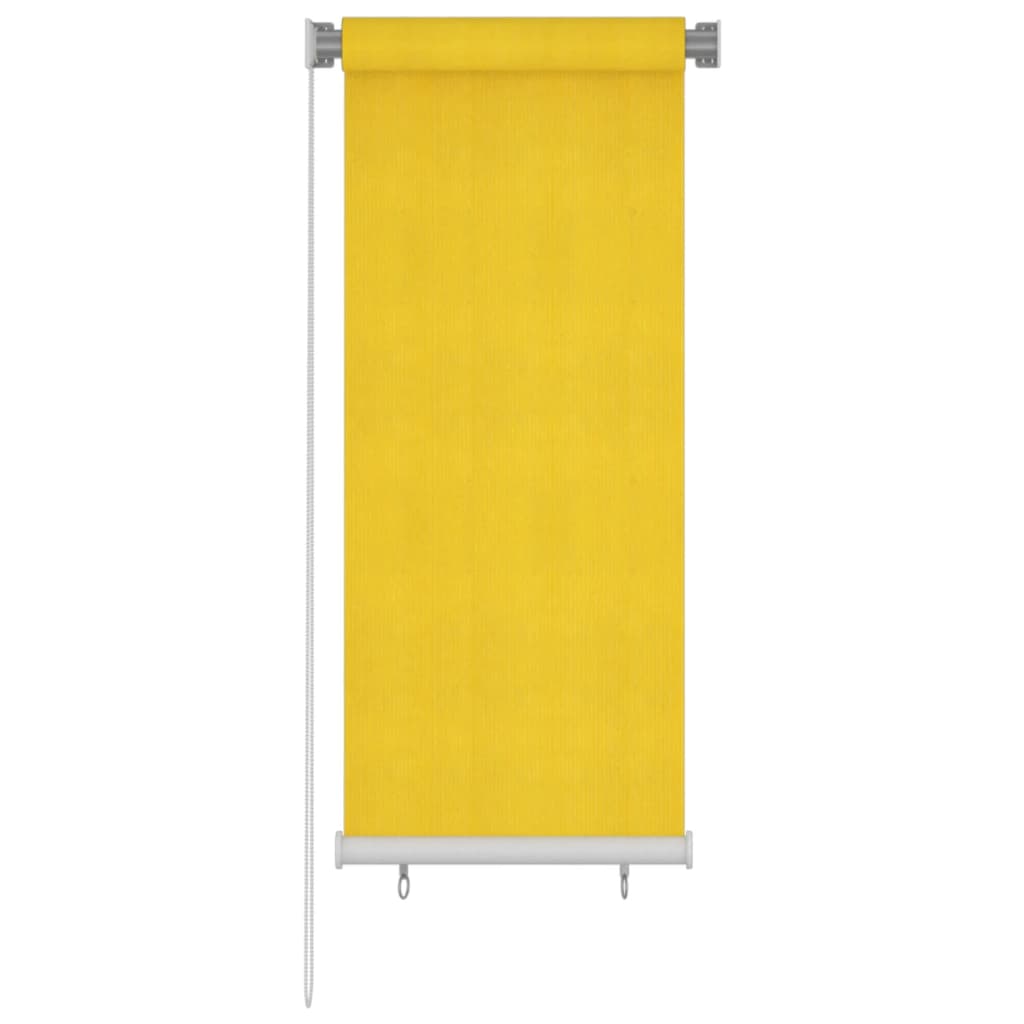 Berkfield Outdoor Roller Blind 60x140 cm Yellow HDPE