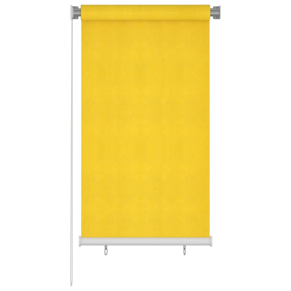 Berkfield Outdoor Roller Blind 80x140 cm Yellow HDPE