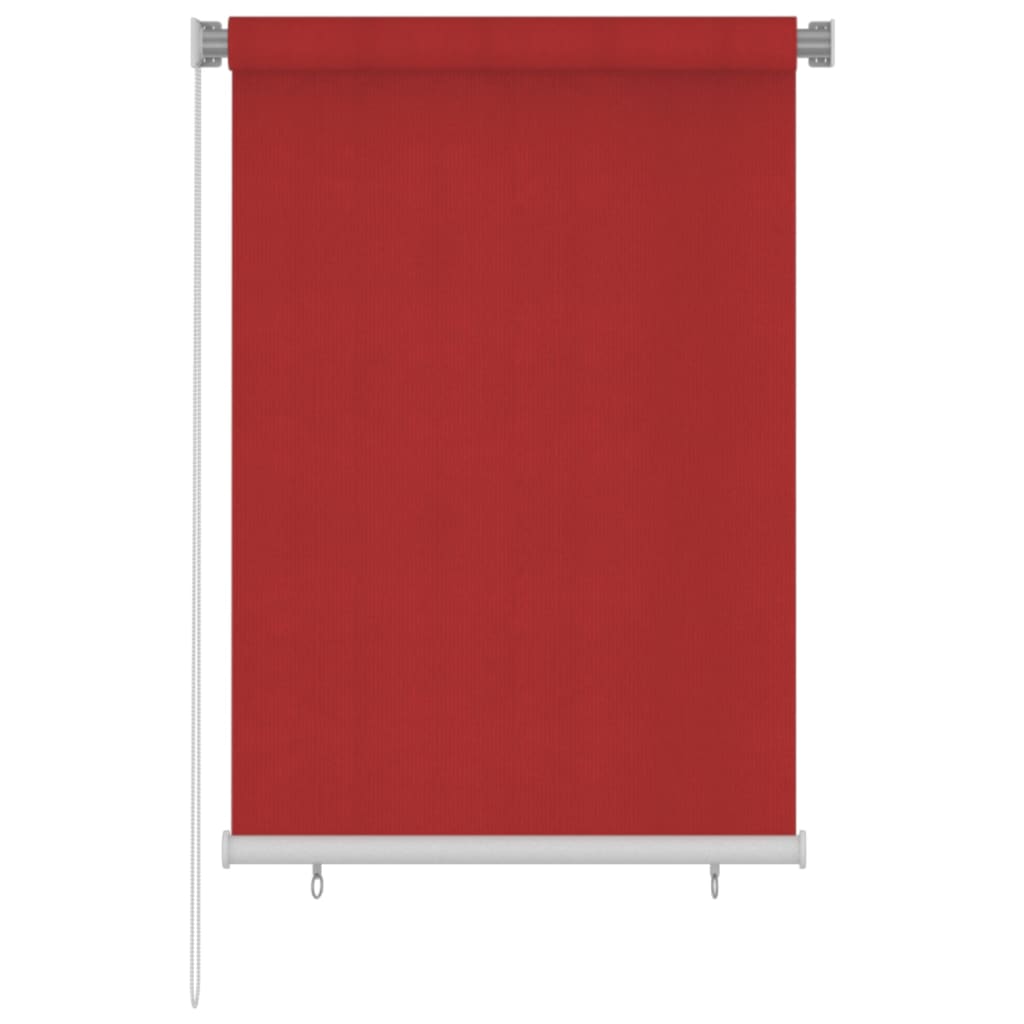 Berkfield Outdoor Roller Blind 100x140 cm Red HDPE
