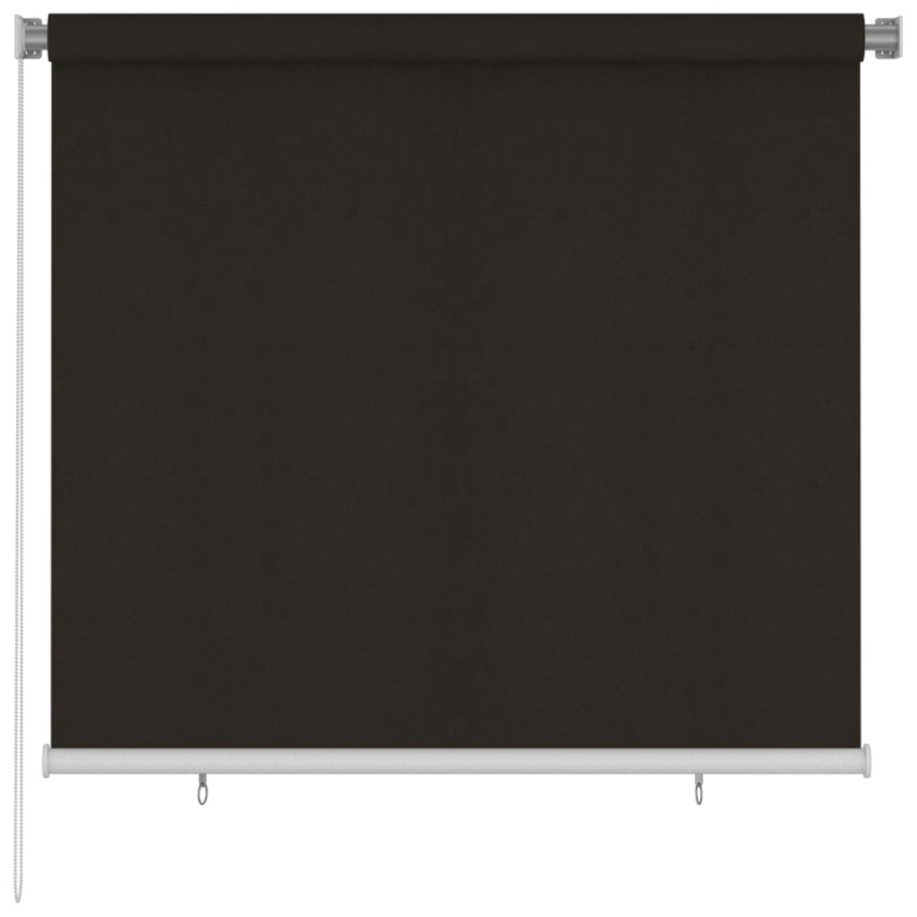 Berkfield Outdoor Roller Blind 160x140 cm Brown HDPE