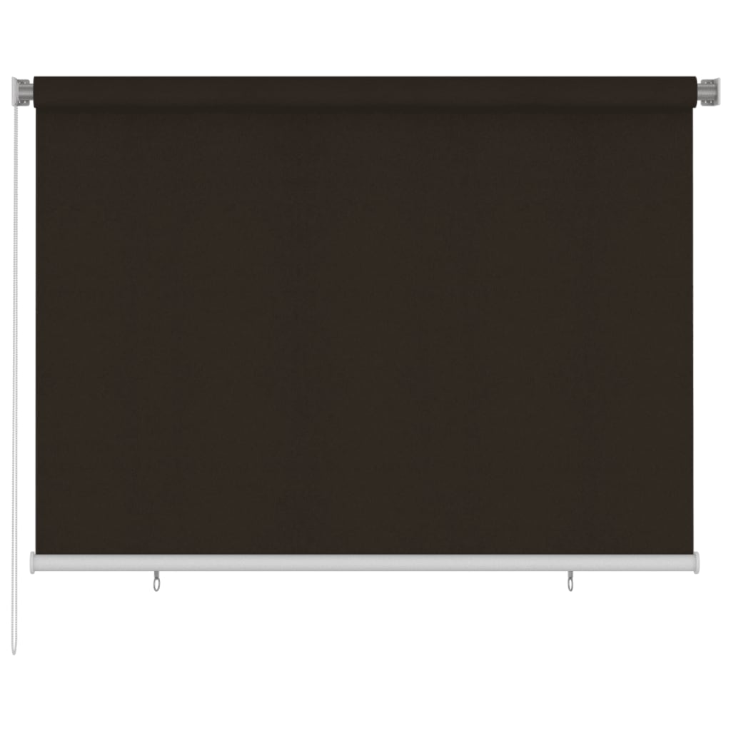 Berkfield Outdoor Roller Blind 200x140 cm Brown HDPE
