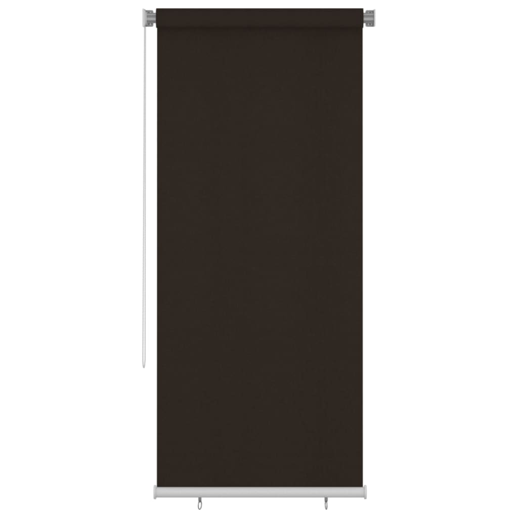 Berkfield Outdoor Roller Blind 100x230 cm Brown HDPE