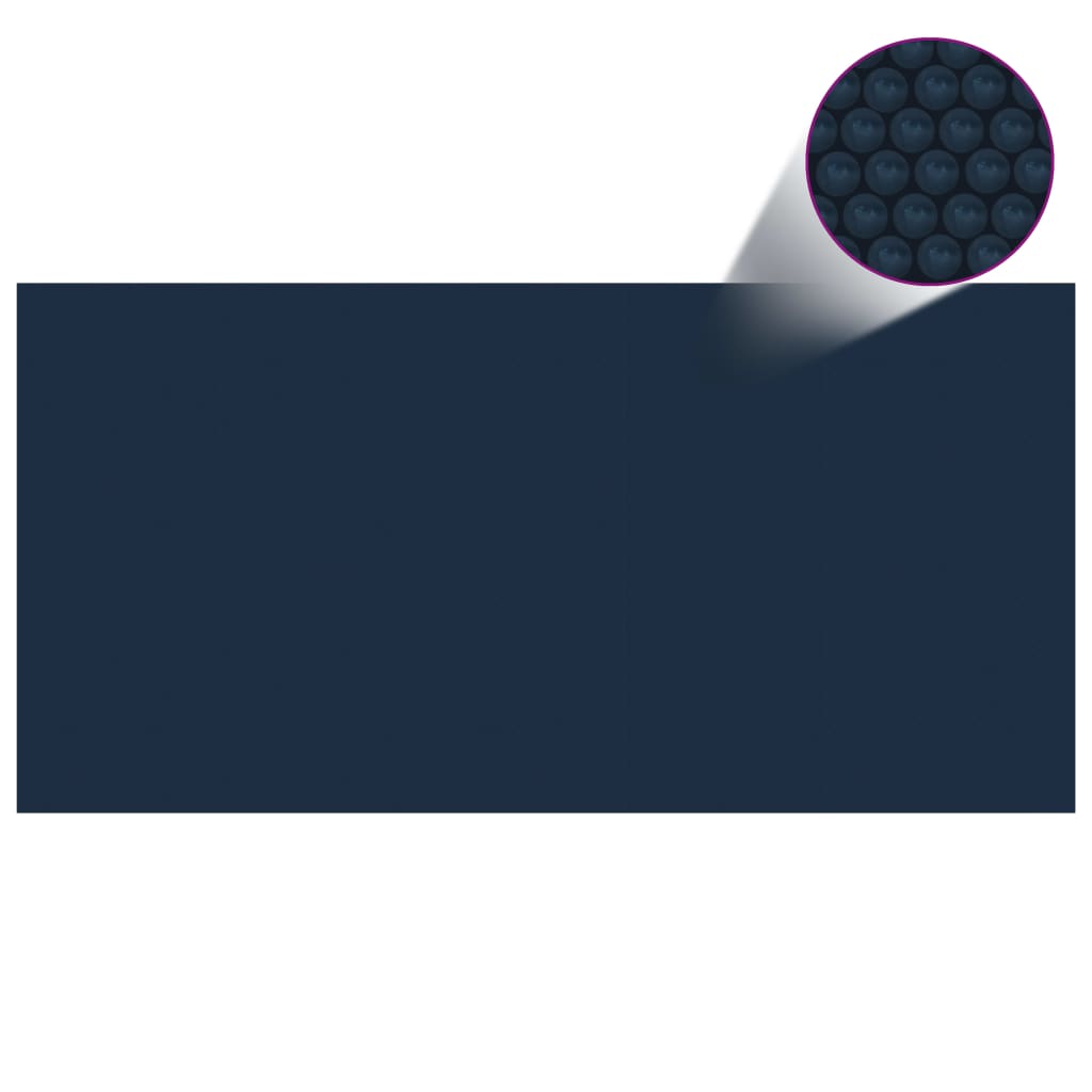 Berkfield Floating PE Solar Pool Film 1000x500 cm Black and Blue