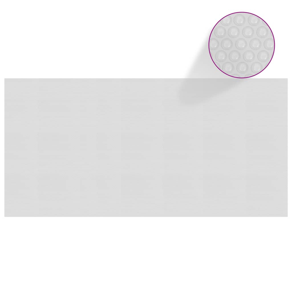 Berkfield Floating PE Solar Pool Film 450x220 cm Grey