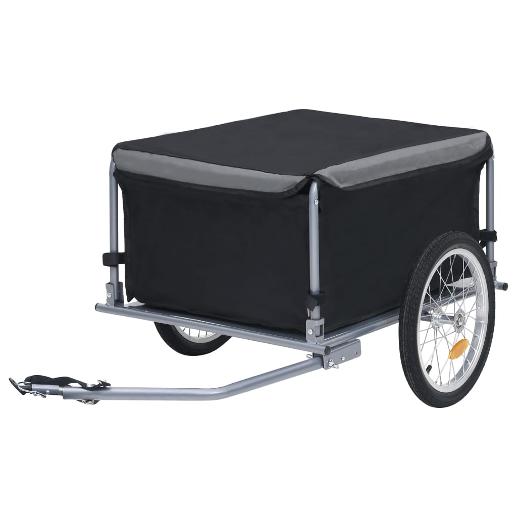 Berkfield Bike Cargo Trailer Black and Grey 65 kg
