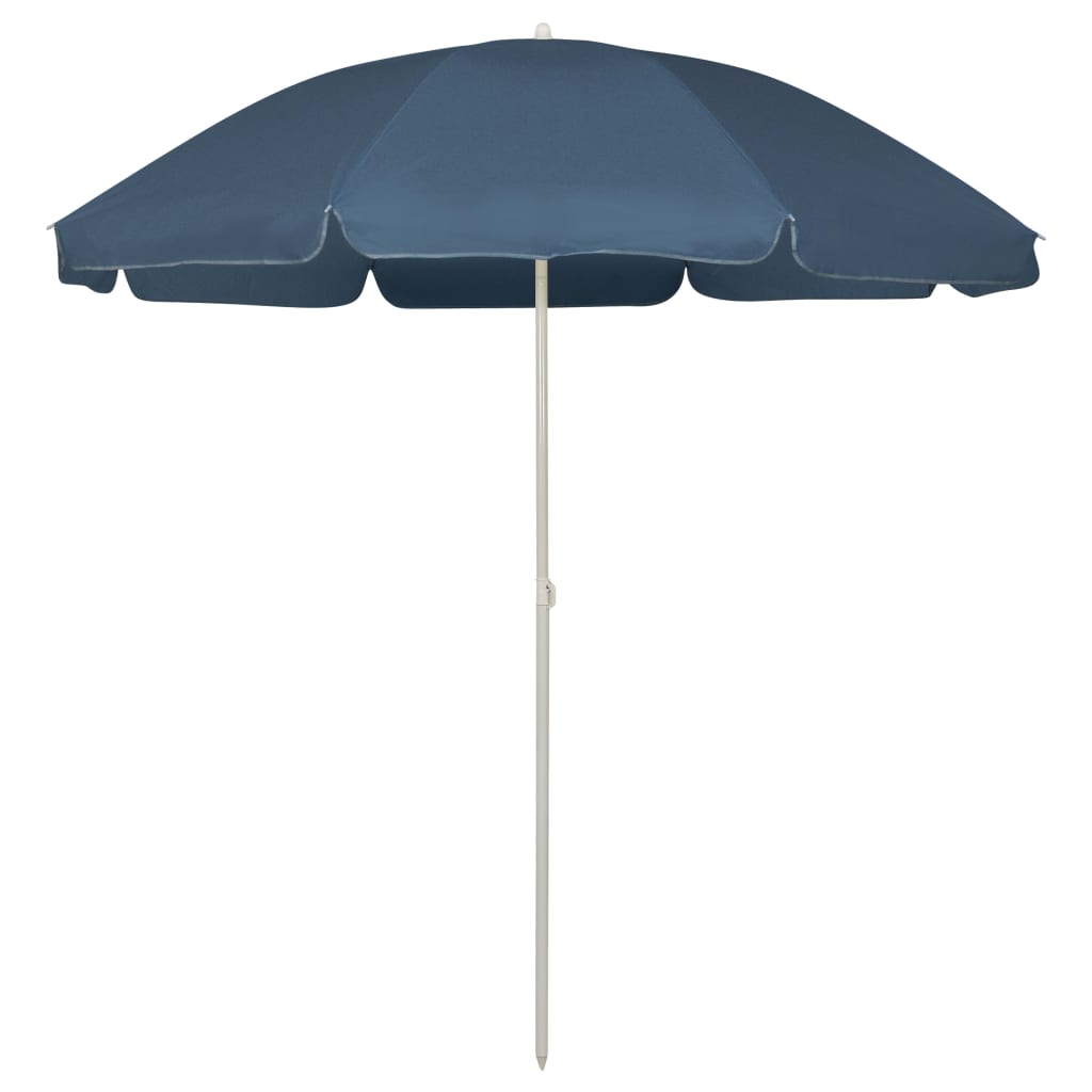 Berkfield Beach Umbrella Blue 240 cm