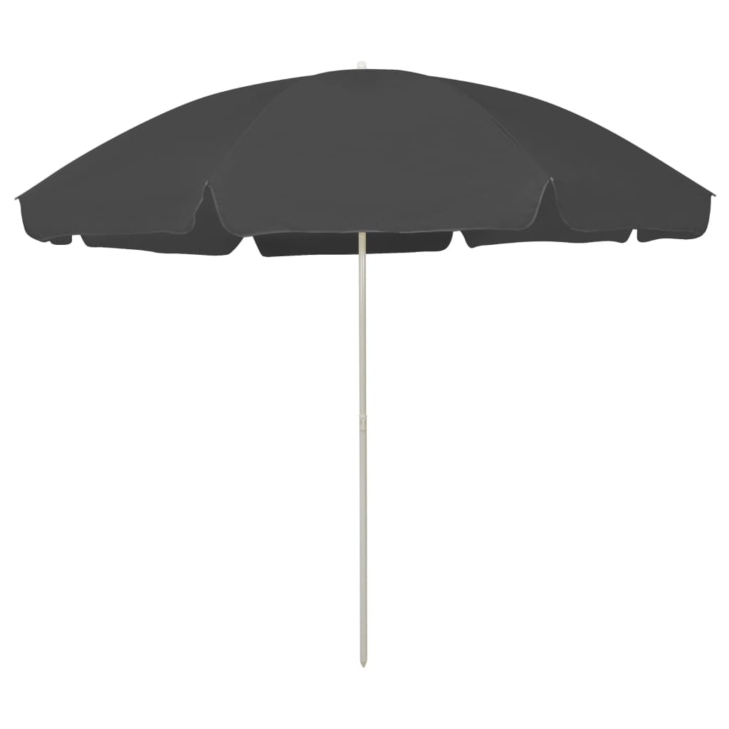 Berkfield Beach Umbrella Anthracite 300 cm