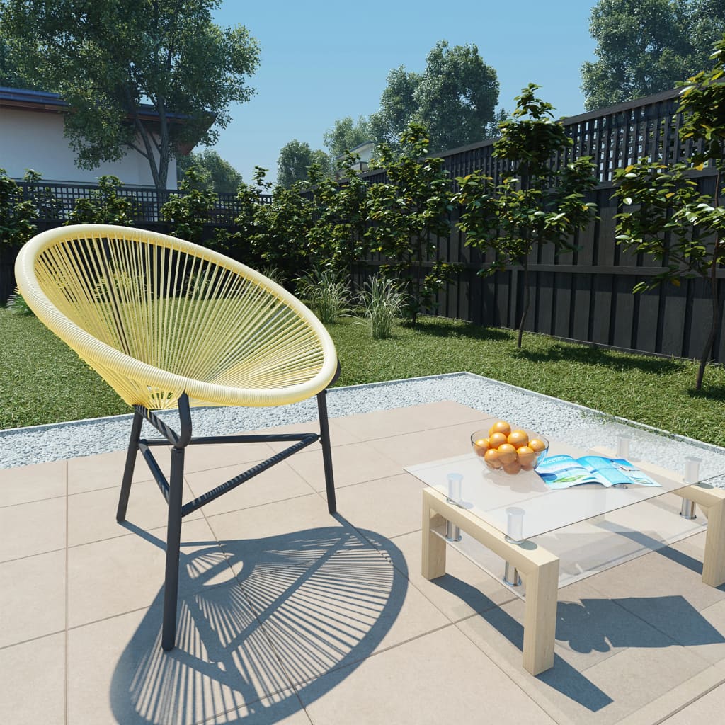 Berkfield Garden Acapulco Chair Poly Rattan Beige