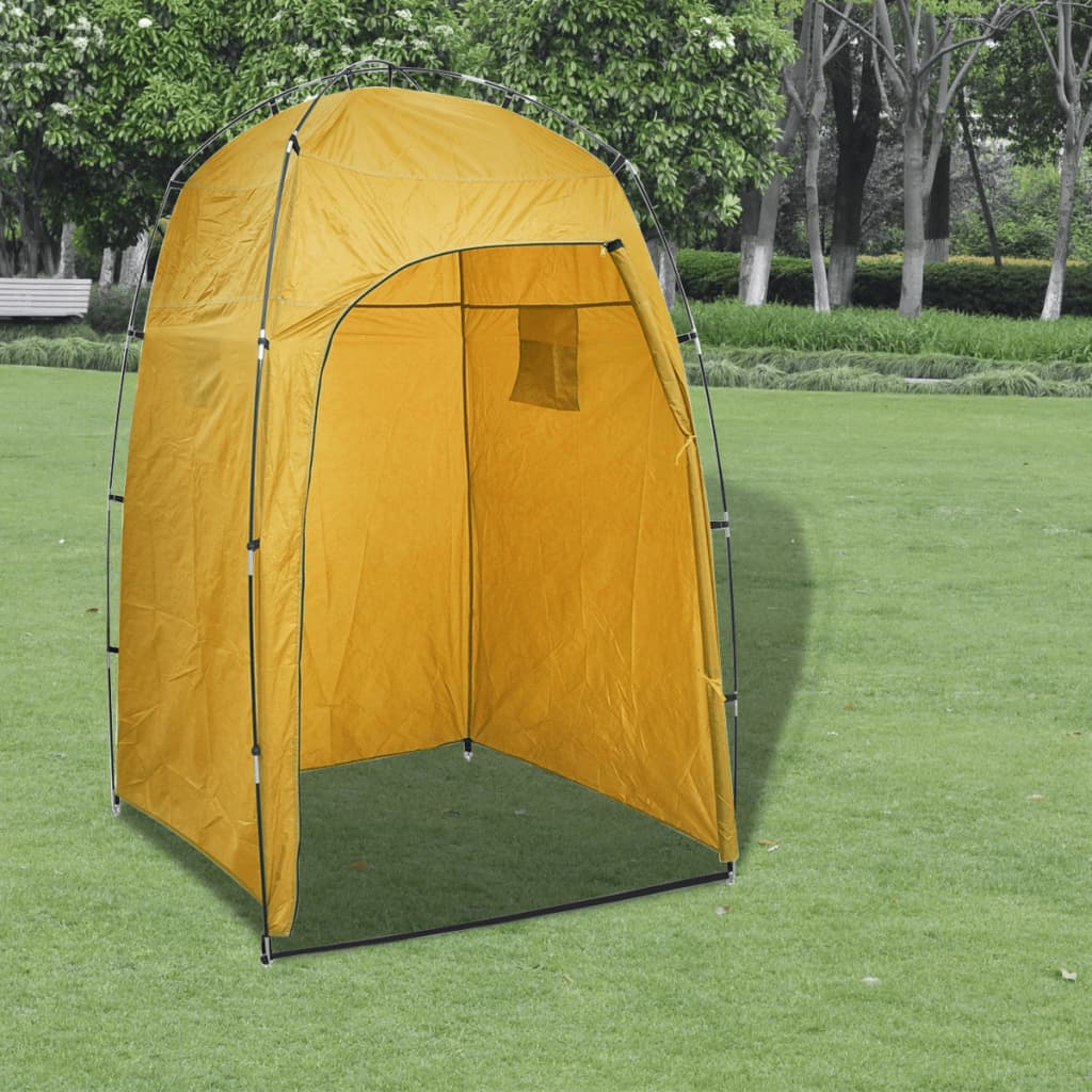 Berkfield Shower WC Changing Tent Yellow