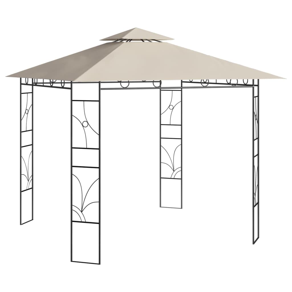 Berkfield Gazebo 3x3x2.7 m Cream 160 g/m�__