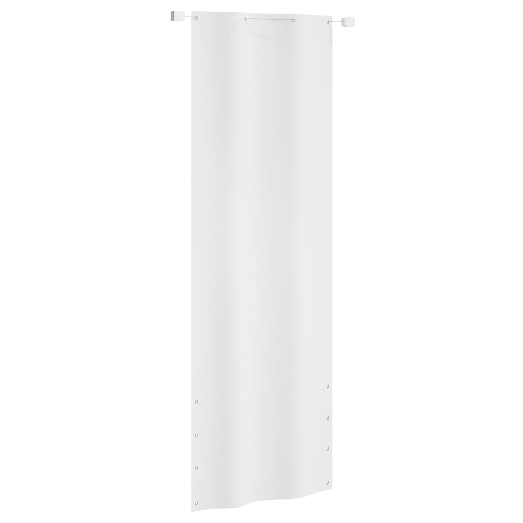 Berkfield Balcony Screen White 80x240 cm Oxford Fabric