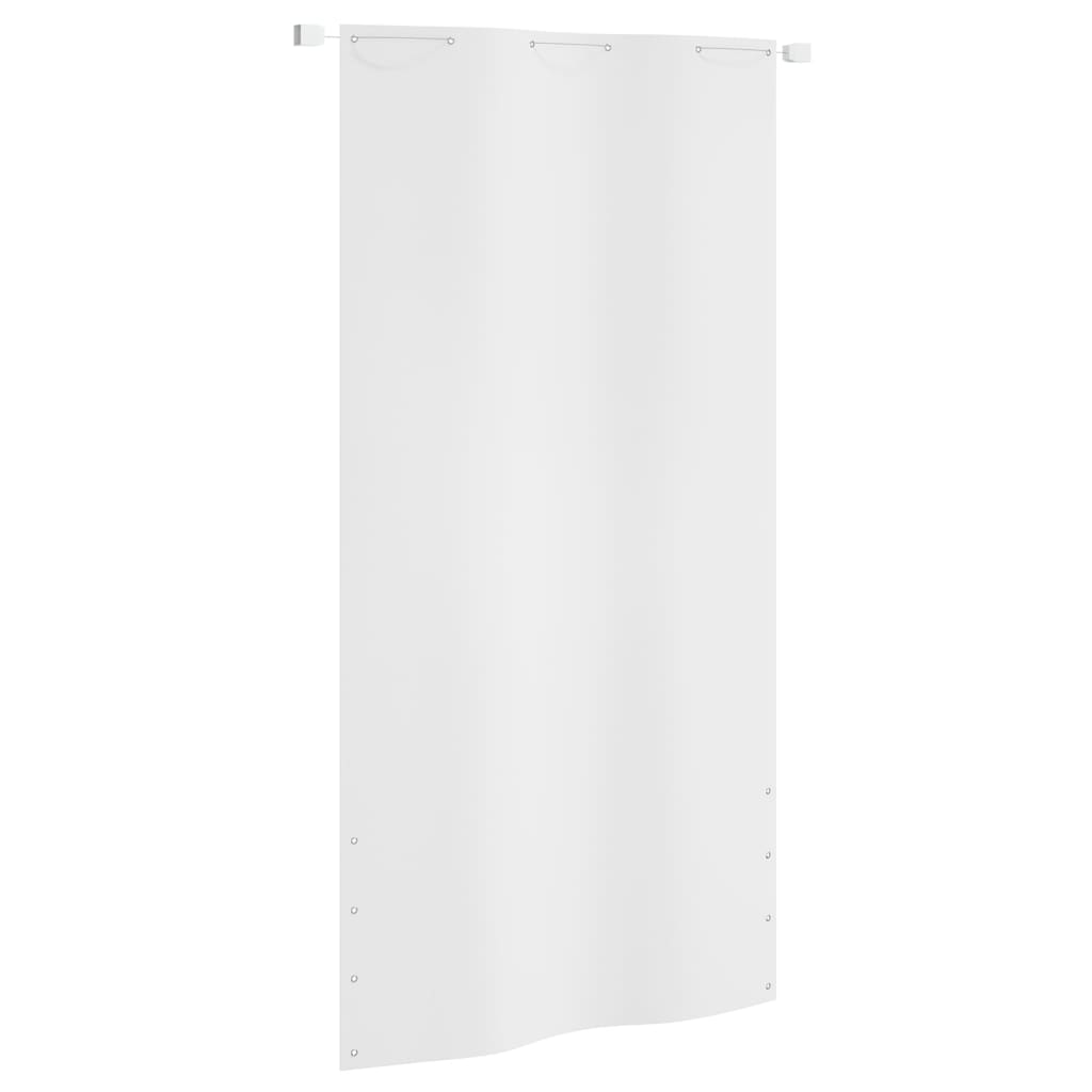 Berkfield Balcony Screen White 120x240 cm Oxford Fabric