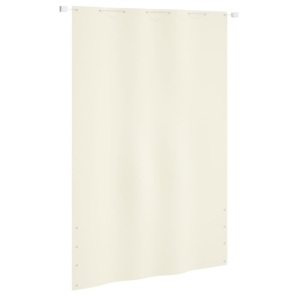 Berkfield Balcony Screen Cream 160x240 cm Oxford Fabric