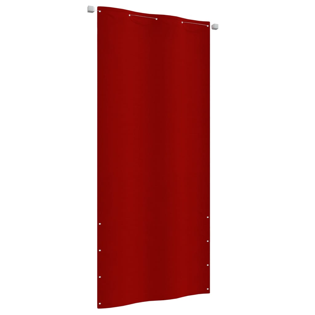 Berkfield Balcony Screen Red 100x240 cm Oxford Fabric