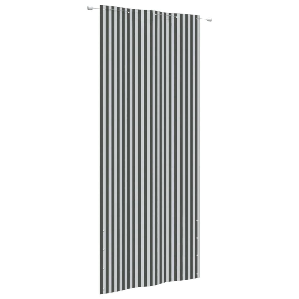 Berkfield Balcony Screen Anthracite and White 100x240 cm Oxford Fabric