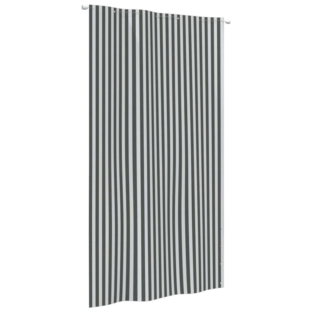 Berkfield Balcony Screen Anthracite and White 140x240 cm Oxford Fabric