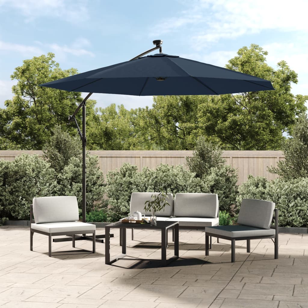 Berkfield Replacement Fabric for Cantilever Umbrella Blue 350 cm