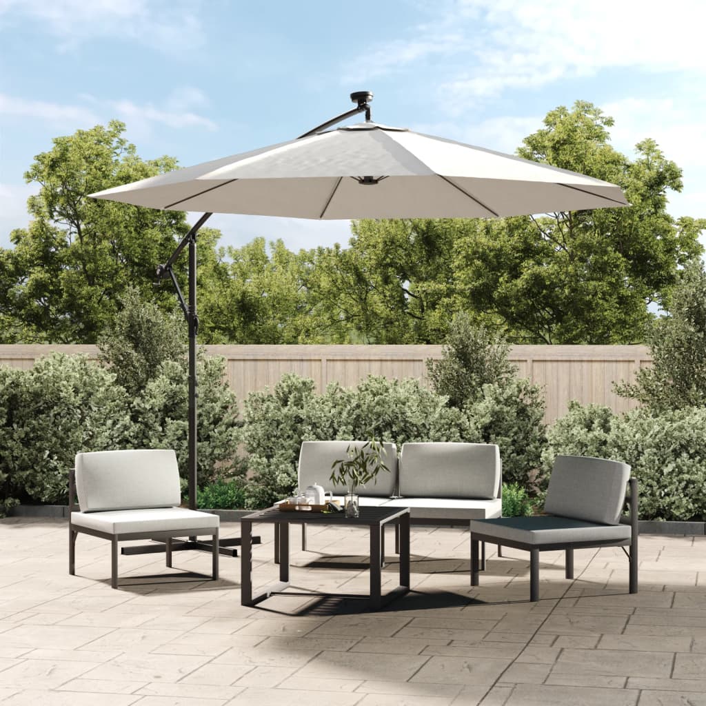 Berkfield Replacement Fabric for Cantilever Umbrella Sand White 350 cm