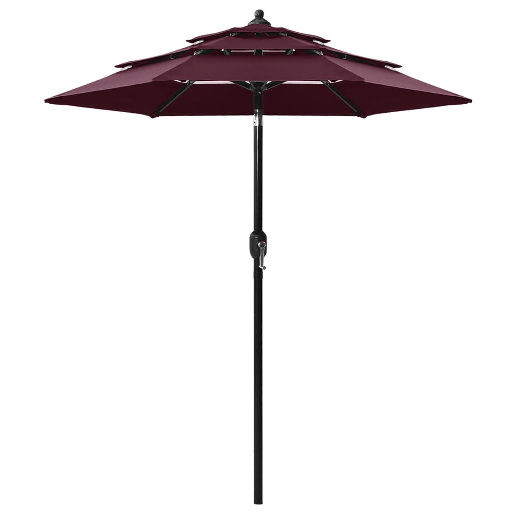 burgundy patio umbrella Berkfield 3-Tier Parasol with Aluminium Pole Bordeaux Red 2 m – Berkfield Home the special hand crank Riddell Pro Football HOF Size:M 12 / W 13 Species_Crappie