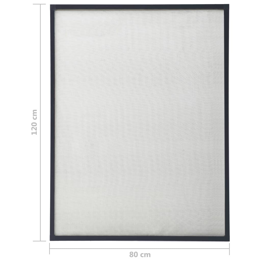 Berkfield Insect Screen for Windows Anthracite 80x120 cm